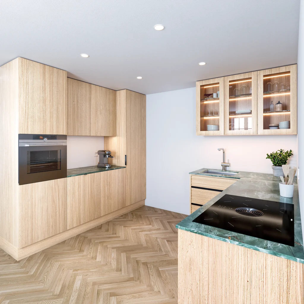 Fingertappet køkken