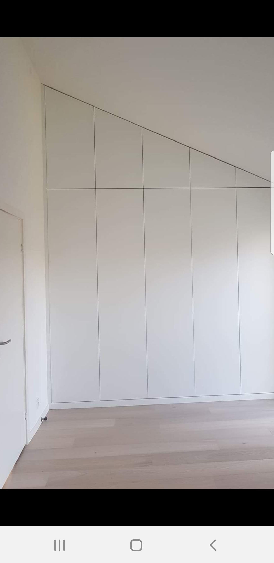 Indbygget Skab under skråloft